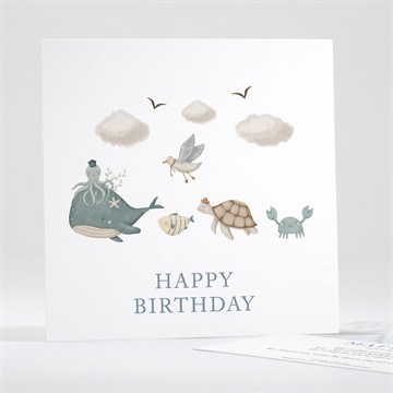 Geburtstagseinladung meerestiere