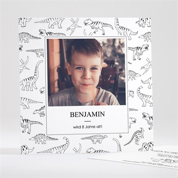 Geburtstagseinladung dinosaurier
