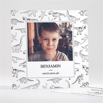 Geburtstagseinladung dinosaurier