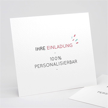 Geburtstagseinladung blanco - 15x14cm (n311250)