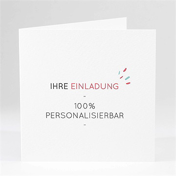 Geburtstagseinladung blanco - 15x15cm (n46131)