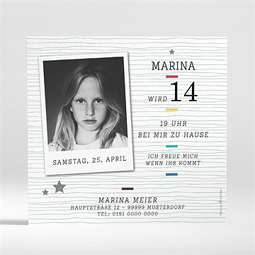 Geburtstagseinladung fotoapparat - vue 2