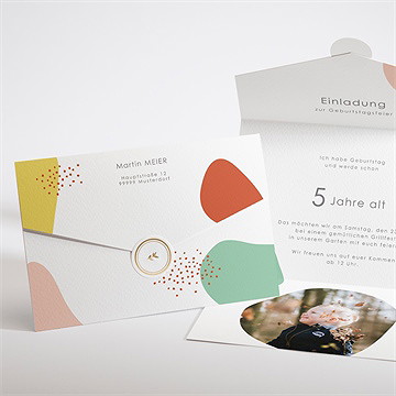 Geburtstagseinladung all in one