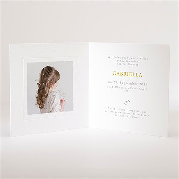 Einladung Kommunion wahrhaftigkeit - prägung - vue 3