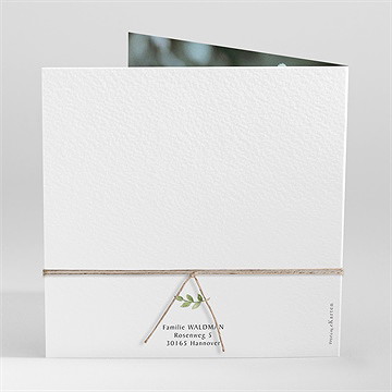 Einladung Kommunion pflanzenillustration -saatpap. - vue 4