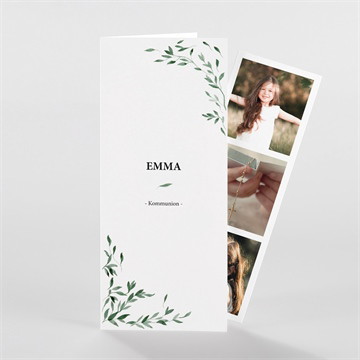 Einladung Kommunion schöne einfachheit-fotostreif