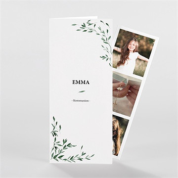 Einladung Kommunion schöne einfachheit-fotostreif