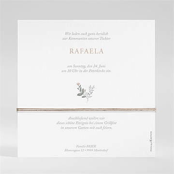 Einladung Kommunion starker glaube - kordel - vue 2