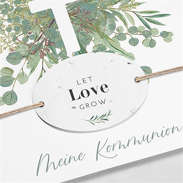Einladung Kommunion anmut - saatpapier - vue 2