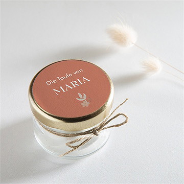 Aufkleber Taufe blumenmosaik - vue 2