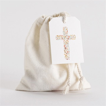 Geschenkbeutel Taufe Blumenmosaik