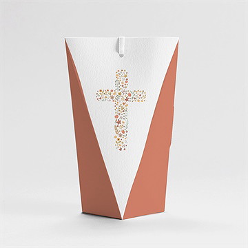 Geschenkbox Taufe blumenmosaik - schachtel - vue 4