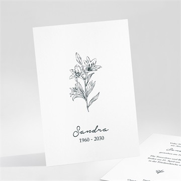 Trauerkarte stille hommage