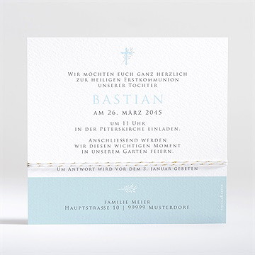 Einladung Kommunion inbrunst - kordel - vue 2