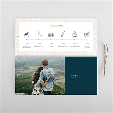 Hochzeitseinladung hochzeitsreise - quer - vue 5