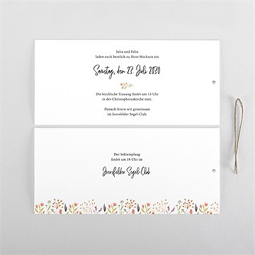 Hochzeitseinladung landkunst - quer - vue 4