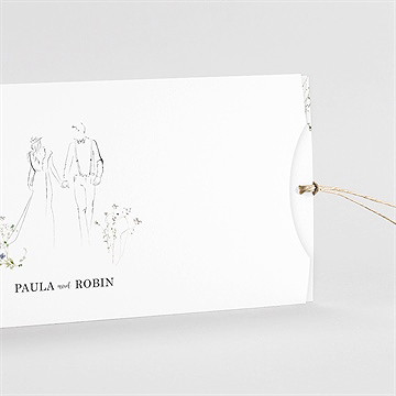 Hochzeitseinladung zu zweit - quer