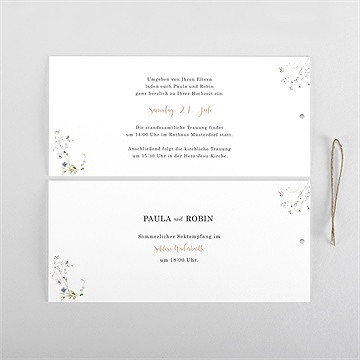 Hochzeitseinladung zu zweit - quer - vue 4