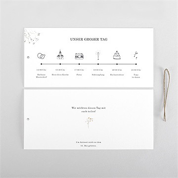 Hochzeitseinladung zu zweit - quer - vue 5