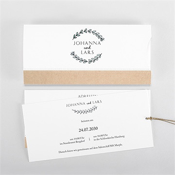 Hochzeitseinladung Perfekt Geplant - Etui - vue 3