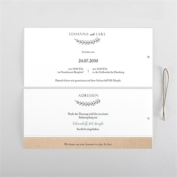 Hochzeitseinladung Perfekt Geplant - Etui - vue 4