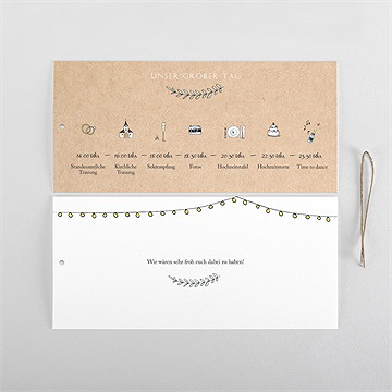 Hochzeitseinladung Perfekt Geplant - Etui - vue 5