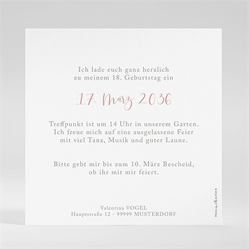 Geburtstagseinladung 18Er-Party - vue 2