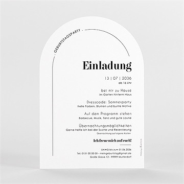 Geburtstagseinladung Runder Geburtstag - vue 2
