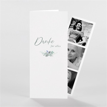 Trauerdanksagung sehnsucht - fotostreifen