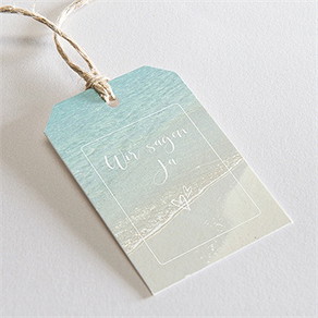 Geschenkanhänger Hochzeit strandhochzeit