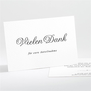 Trauerdanksagung Schöne Erinnerung - Quer