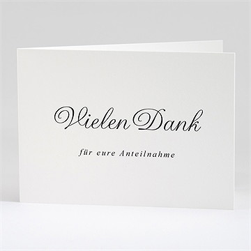 Trauerdanksagung Schöne Erinnerung - Klappkarte