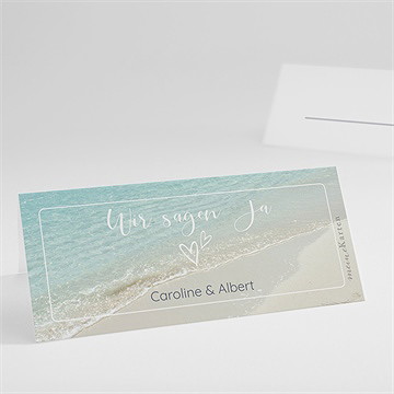 Tischkarte Hochzeit strandhochzeit