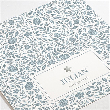 Einladung Taufe heilige taufe - silber - vue 3