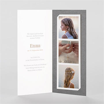 Einladung Kommunion kommunionssymbole-fotostreifen - vue 2