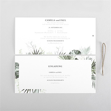 Hochzeitseinladung Tropical - vue 4