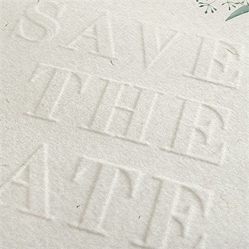 Hochzeitseinladung wild - prägung - vue 2