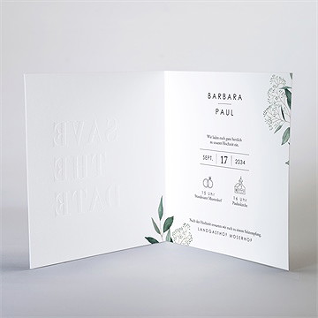 Hochzeitseinladung wild - prägung - vue 3