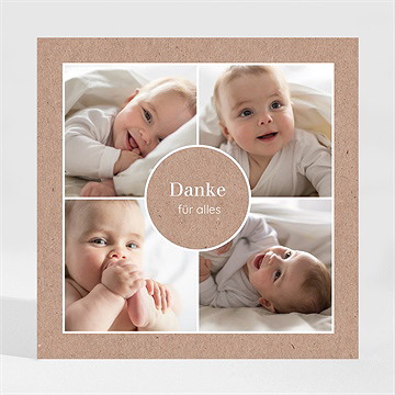 Dankeskarte Geburt unsere süßen kleinen - magnet