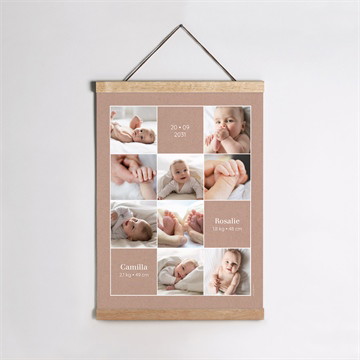 Geburtsposter unsere süßen kleinen - magnet