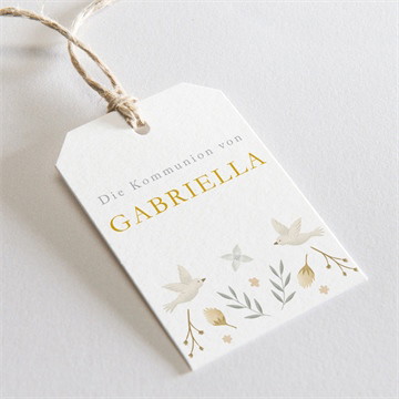 Geschenkanhänger Kommunion wahrhaftigkeit - prägung