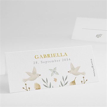 Tischkarte Kommunion wahrhaftigkeit