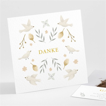 Dankeskarte Kommunion wahrhaftigkeit - prägung