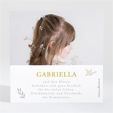 Dankeskarte Kommunion wahrhaftigkeit - Vue 2