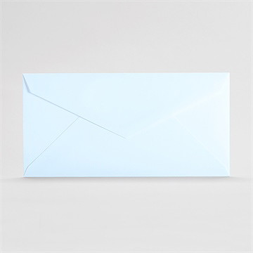 Briefumschläge Hellblau 22X11cm (Stand. Quer)