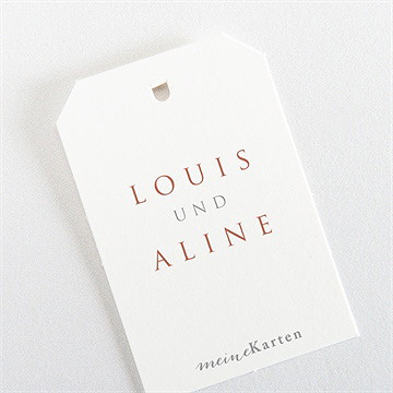 Geschenkanhänger Hochzeit lovestory - vue 3