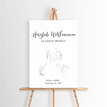 Willkommensschild Hochzeit Zu Zweit
