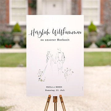 Willkommensschild Hochzeit Zu Zweit - vue 2