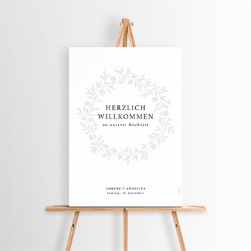 Willkommensschild Hochzeit herrlich