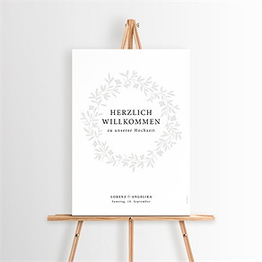 Willkommensschild Hochzeit herrlich